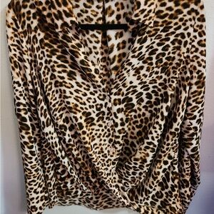 All in Favor Animal Print Blouse